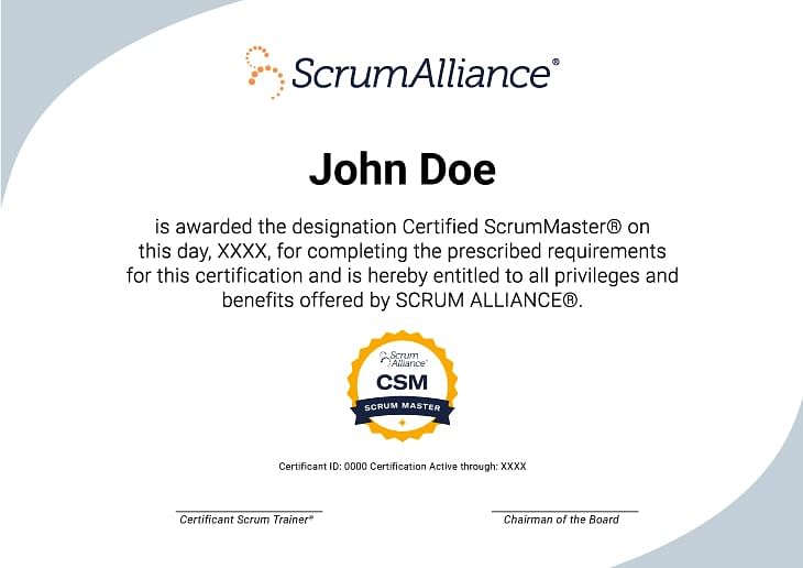 Become Certified Scrum Master CSM Certification