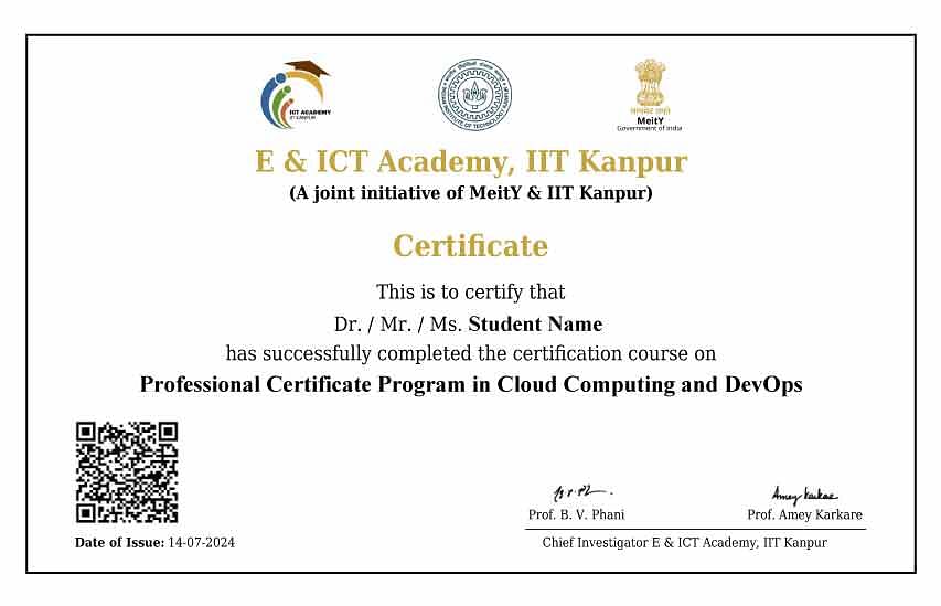 Professional Certificate Program in Cloud Computing and DevOps | E&ICT ...