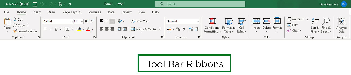 Excel-Basics-Toolbar-Ribbon