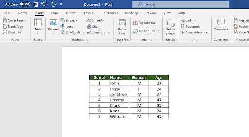 How To Convert Excel To Word Document Simplilearn