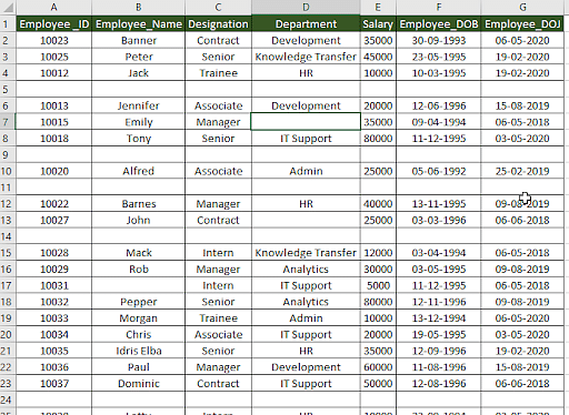 How To Remove Blank Rows In Excel The Perfect Guide Simplilearn 8839