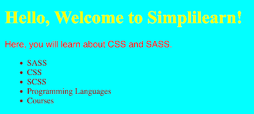 An Introduction To Sass Css The Css Pre Processor Simplilearn