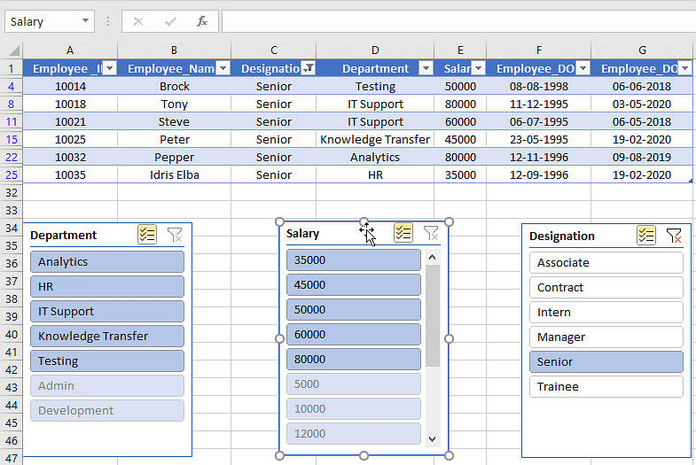 Slicers In Excel Overview, How does It Work and More Simplilearn