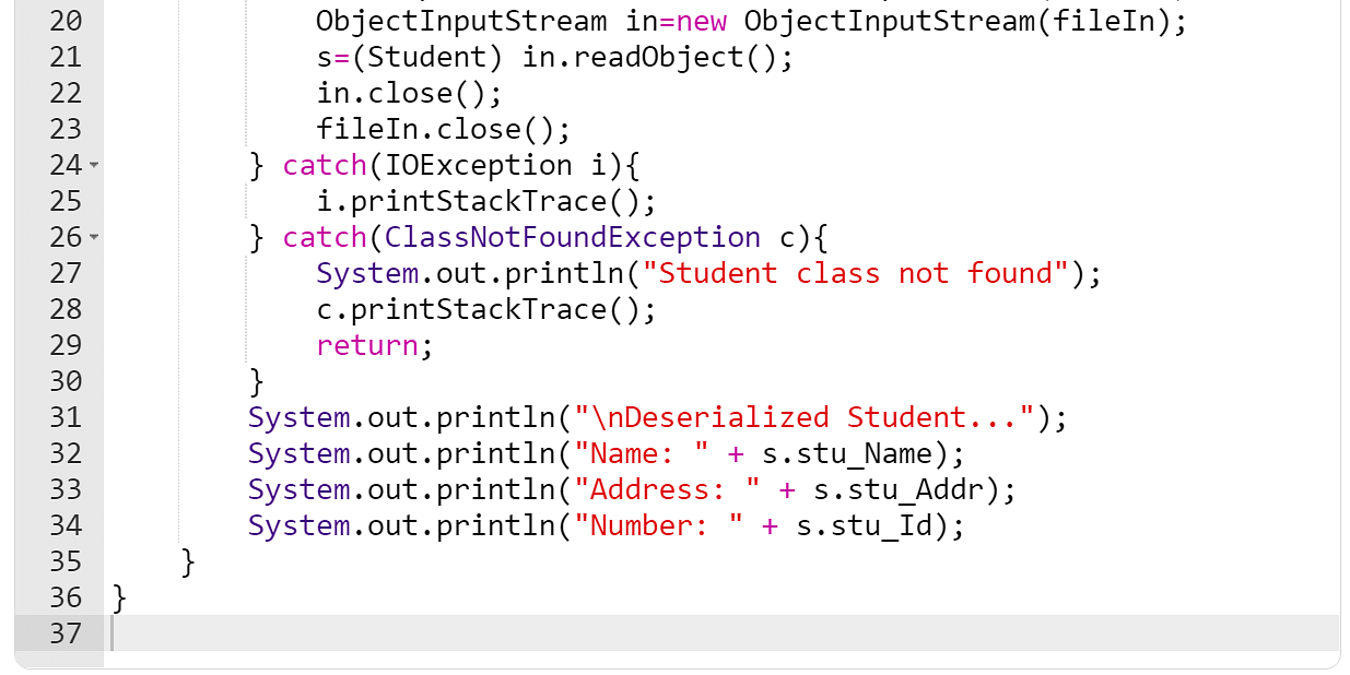 Java ObjectInputStream (With Examples)