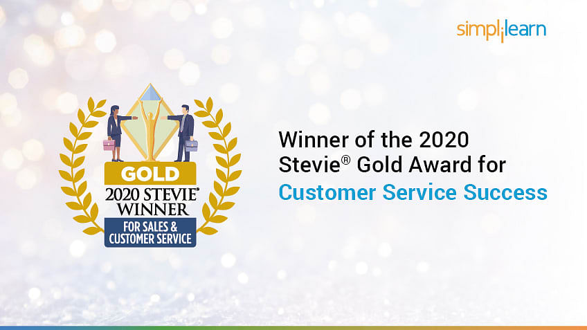 Simplilearn Wins 2020 Stevie® Gold Award for Customer Service Success