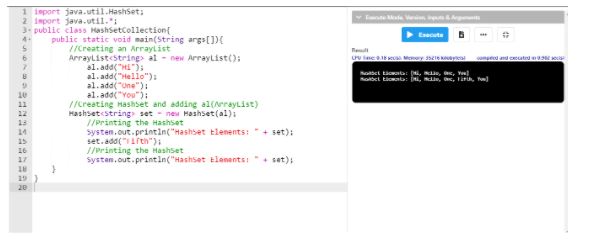 HashSet in Java | Features, Hierarchy, Constructors, & Methods