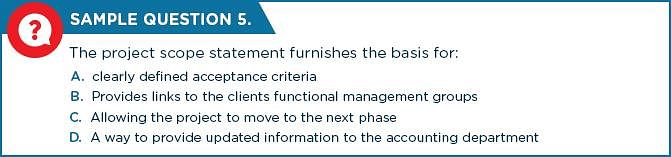 PMP Sample Question 5