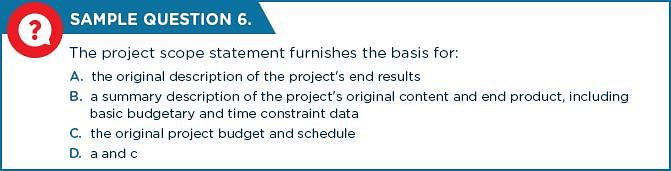 PMP Sample Question 6