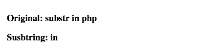 php substring first word