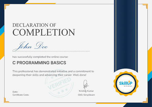 C Programming Course (8 Courses Bundle, Online Certification)