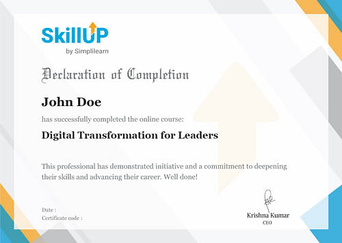 Online Free Digital Transformation Training Course