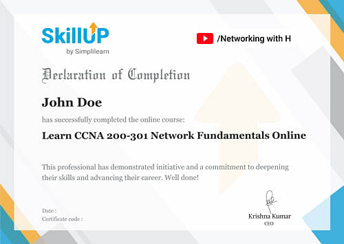 Learn CCNA 200-301 Network Fundamentals Online | Simplilearn