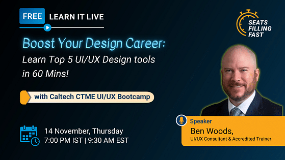 Boost Your Design Career: Learn Top 5 UI/UX Design tools in 60 Mins!