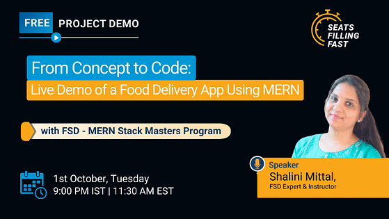 From Concept to Code: Live Demo of a Food Delivery App Using MERN