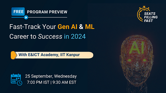 Fast-Track Your Gen AI & ML Career to Success in 2024 with IIT Kanpur